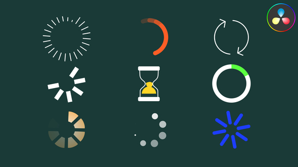Photo of Loading Spinners And Wait Icons | DaVinci Resolve – Videohive 58645376
