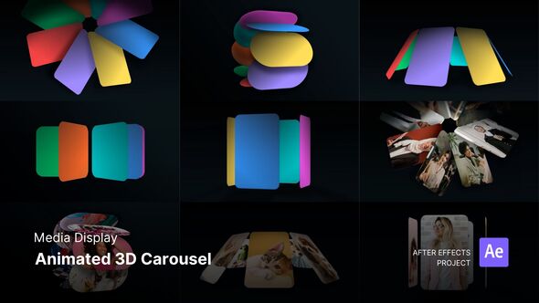 Photo of Media Display – Animated 3D Carousel After Effect Project Files – Videohive 59043051