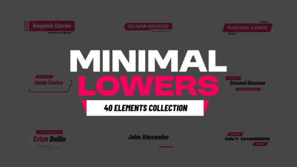 Photo of Minimal Lower Thirds – Videohive 59097619