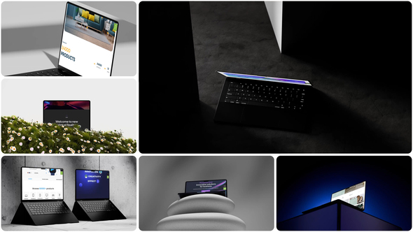 Photo of Modern 3D MacBook Mockups Scene Kit – Minimal Laptop Display Templates for UI/UX Presentation – Videohive 58848439