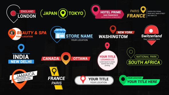 Photo of Modern Clean Location Titles – Videohive 58872874