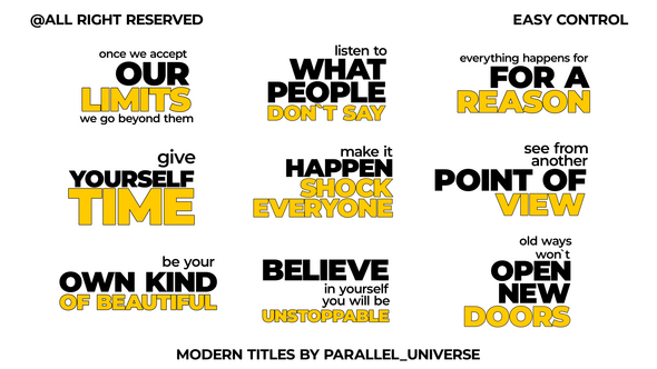 Photo of Modern Titles | AE – Videohive 58692712