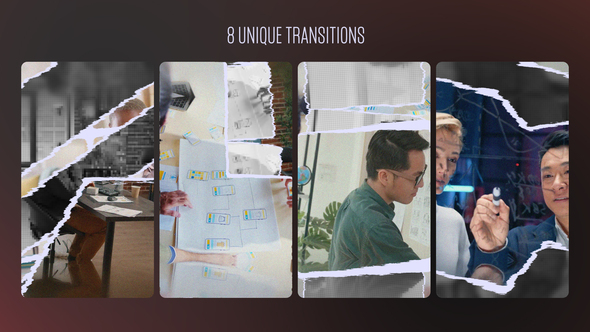 Photo of Paper Tear Transitions Vertical – Videohive 59060249