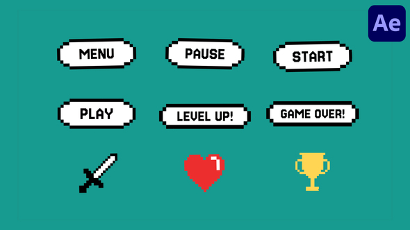 Photo of Pixel Game UI And Retro Icons | After Effects – Videohive 58687974