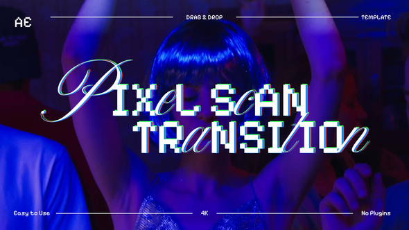 Photo of Pixel Scan Transition – Videohive 58860572