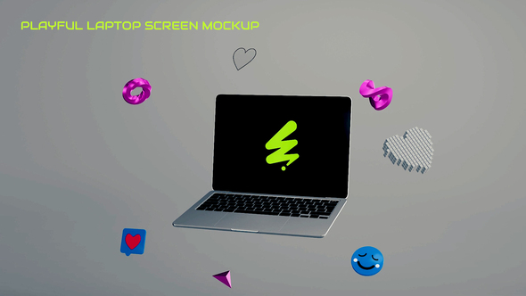Photo of Playful Laptop Screen Mockup – Videohive 58677806