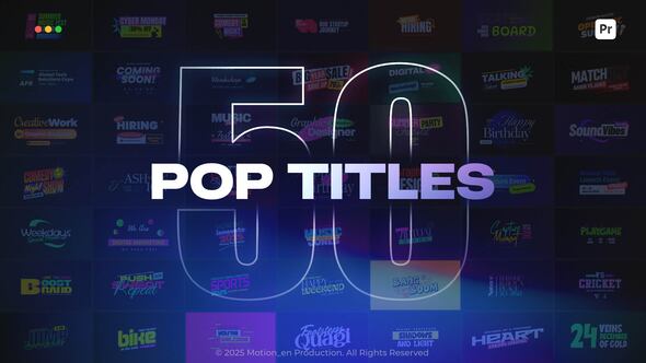 Photo of Pop Titles | Premiere Pro – Videohive 59097672