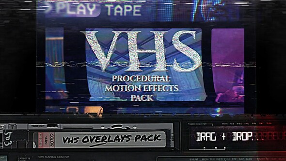 Photo of Procedural Distortion Effects For After Effects | VHS Overlays, VCR, Retro CRT, Old TV Filters – Videohive 58842176