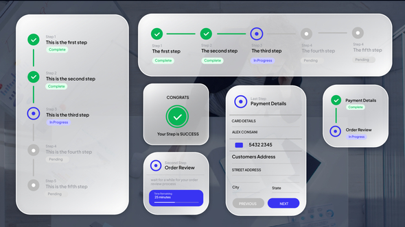 Photo of Process Infographic Widget – Videohive 58905490