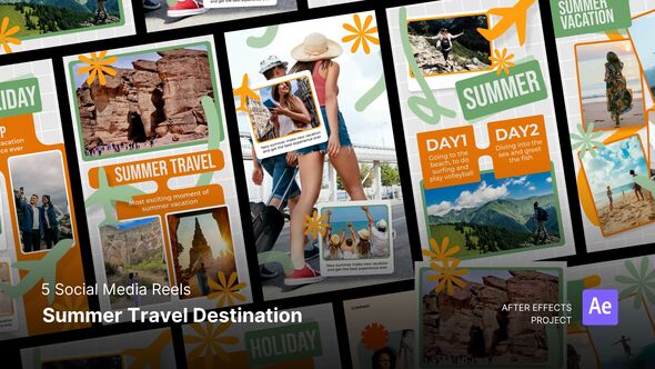 Photo of Reels – Summer Travel Destination After Effect Project Files – Videohive 58671907