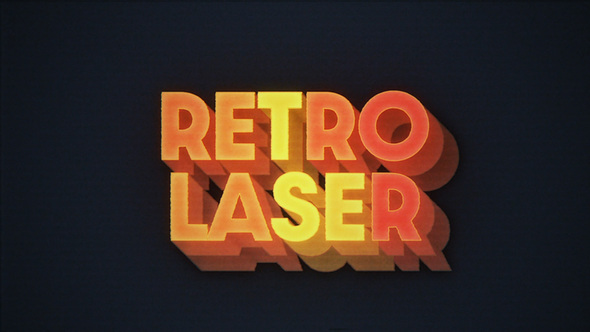 Photo of Retro Laser Titles – Videohive 58795478