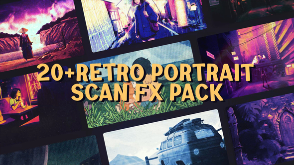 Photo of Retro Portrait Scan FX – VHS Grunge Texture & Analog Frame Pack – Videohive 58793185