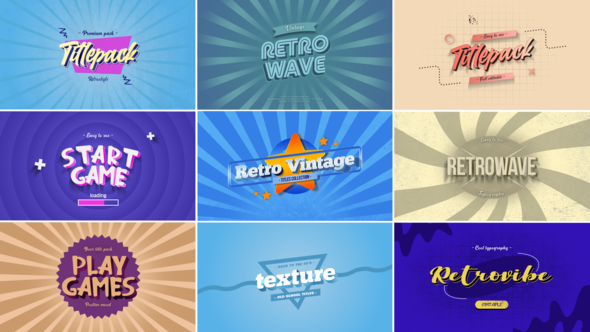 Photo of Retro Vintage Titles vol.03 – Videohive 58841162