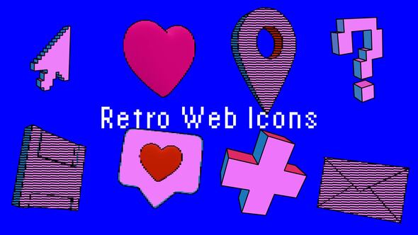 Photo of Retro Web Icons – Videohive 58903085