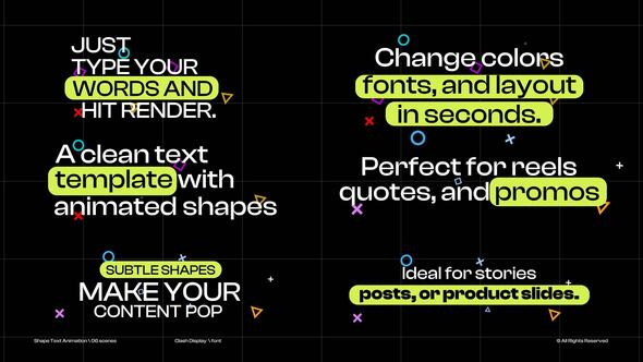 Photo of Shape Text Animation  AE – Videohive 58988418