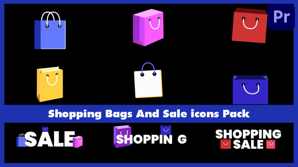 Photo of Shopping Bags And Sale Icons Pack for Premiere Pro – Videohive 58790528