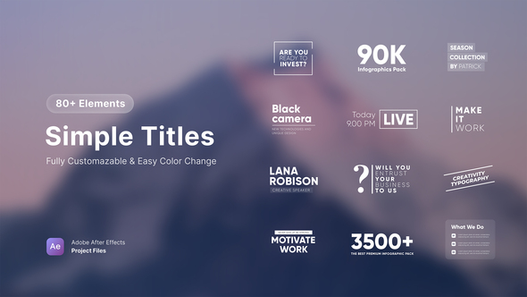 Photo of Simple Titles – Videohive 58456092