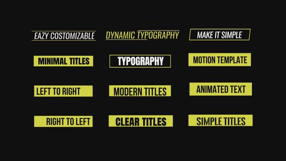Photo of Single text Titles – Videohive 56625577