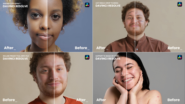 Photo of Skin Retouch Effect Davinci Resolve – Videohive 59049387
