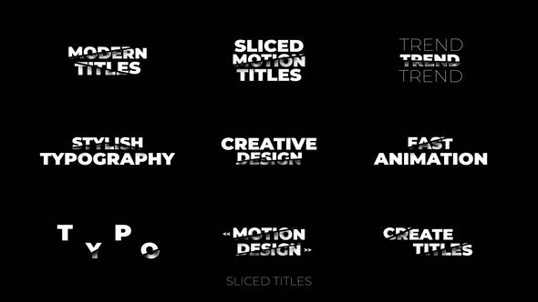 Photo of Sliced Titles – Videohive 58676885