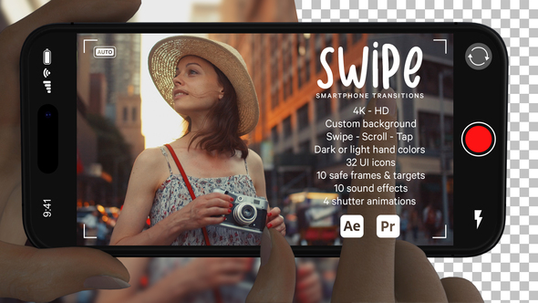 Photo of Smartphone Swipe Transitions | AE & Premiere Pro Template – Videohive 58978427
