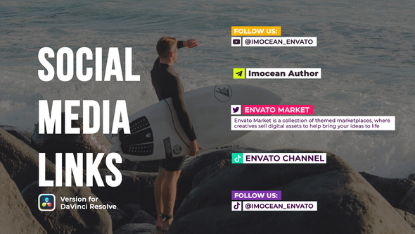 Photo of Social Networks Links | DaVinci Resolve – Videohive 59045603