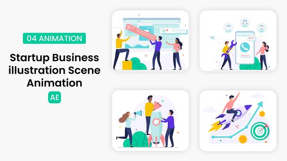 Photo of Startup Business Illustration Scene – Videohive 58853940