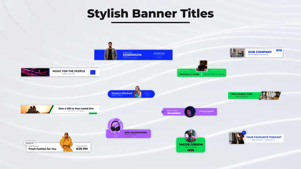 Photo of Stylish Banner Titles – Videohive 58854509