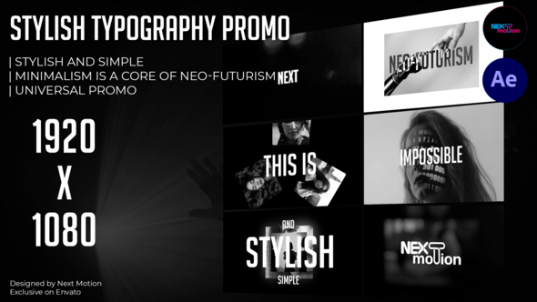 Photo of Stylish Typography Promo – Videohive 58761867