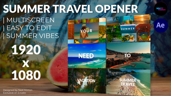 Photo of Summer Travel Opener | Multiscreen – Videohive 58857228