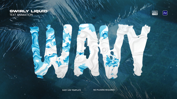 Photo of Swirly Liquid Text Animation – Videohive 58814869