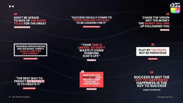 Photo of Text Animation Quotes  FCPX – Videohive 58810690