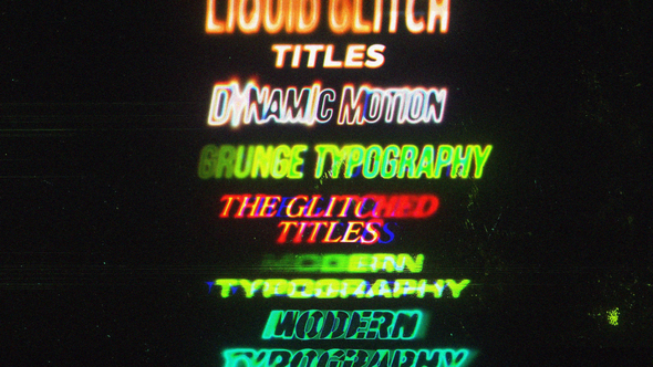 Photo of The Glitch Titles – Videohive 58693543