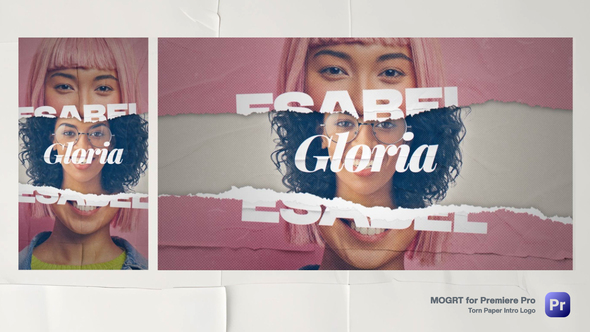 Photo of Torn Paper Intro Logo – MOGRT for Premiere Pro – Videohive 59047651