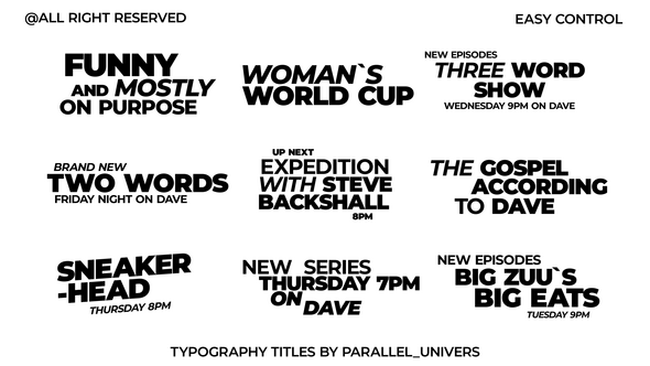 Photo of Typography Titles | AE – Videohive 58818680