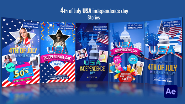 Photo of USA Independence day Instagram Stories – Videohive 58690102