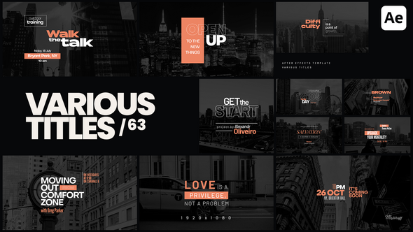 Photo of Various Titles 63 – Videohive 58797073