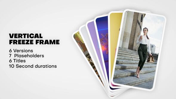 Photo of Vertical Freeze Frame – Videohive 58890099
