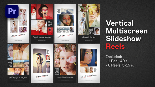 Photo of Vertical Multiscreen Slideshow Reels | Premiere Pro – Videohive 59038756