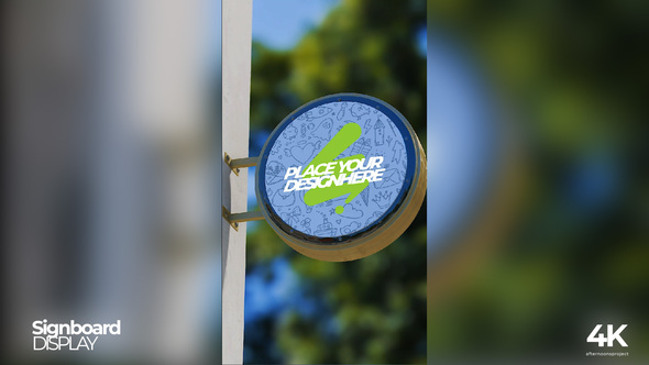 Photo of Vertical Signboard Mockup – Videohive 59015899