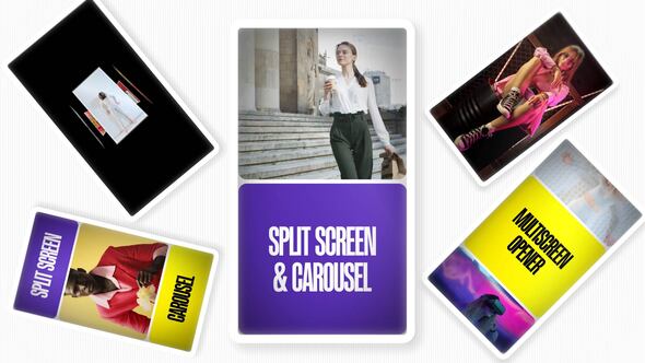 Photo of Vertical Split Screen Carousel Style – Videohive 58891338