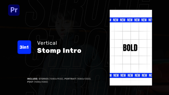 Photo of Vertical Stomp Intro for Premiere Pro – Videohive 59107972