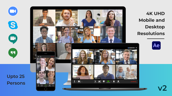 Photo of Video Conference Creator Pack – Zoom, Meet, Skype, Hangouts – Videohive 26868154