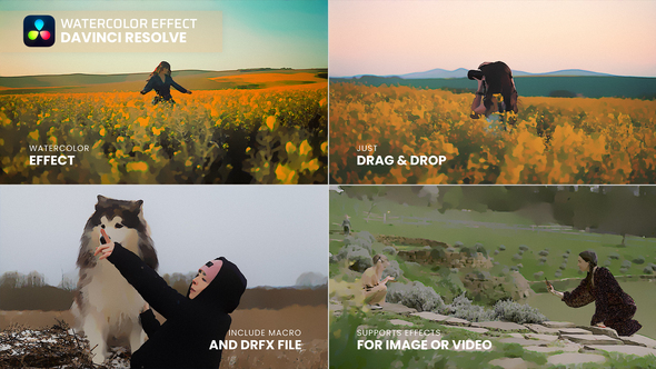 Photo of Watercolor Effect Davinci Resolve – Videohive 58876998