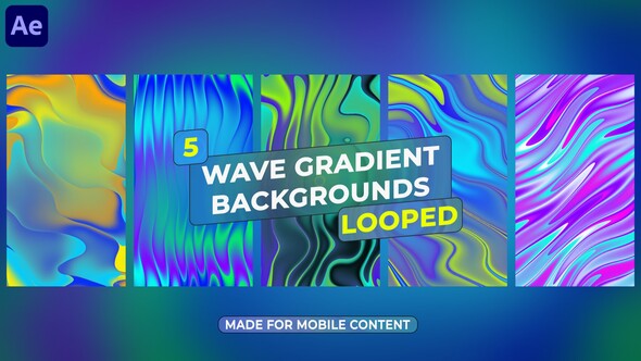Photo of Wave Gradient Backgrounds – Videohive 58729237