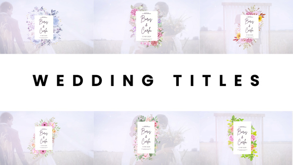 Photo of Wedding titles – Videohive 59106428