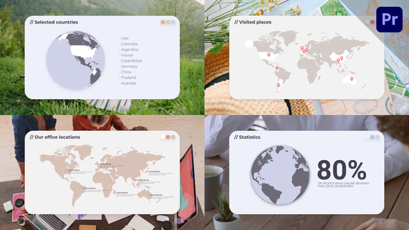 Photo of World Map Location | MOGRT – Videohive 55120298