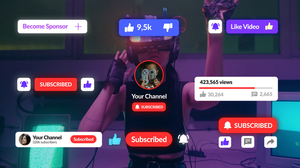 Photo of YouTube Buttons Pack – Videohive 59046261