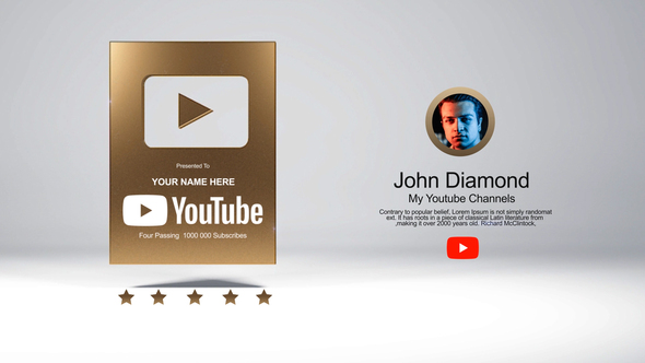 Photo of YouTube Creator Reward – Videohive 59003844