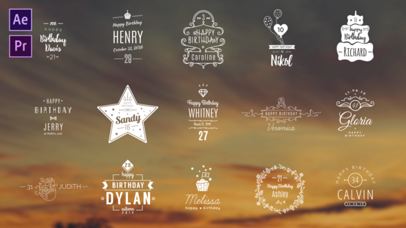 Photo of 15 Birthday Titles – Videohive 14257988